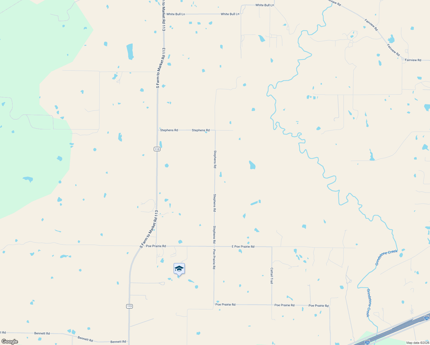map of restaurants, bars, coffee shops, grocery stores, and more near 912 Stephens Road in Millsap