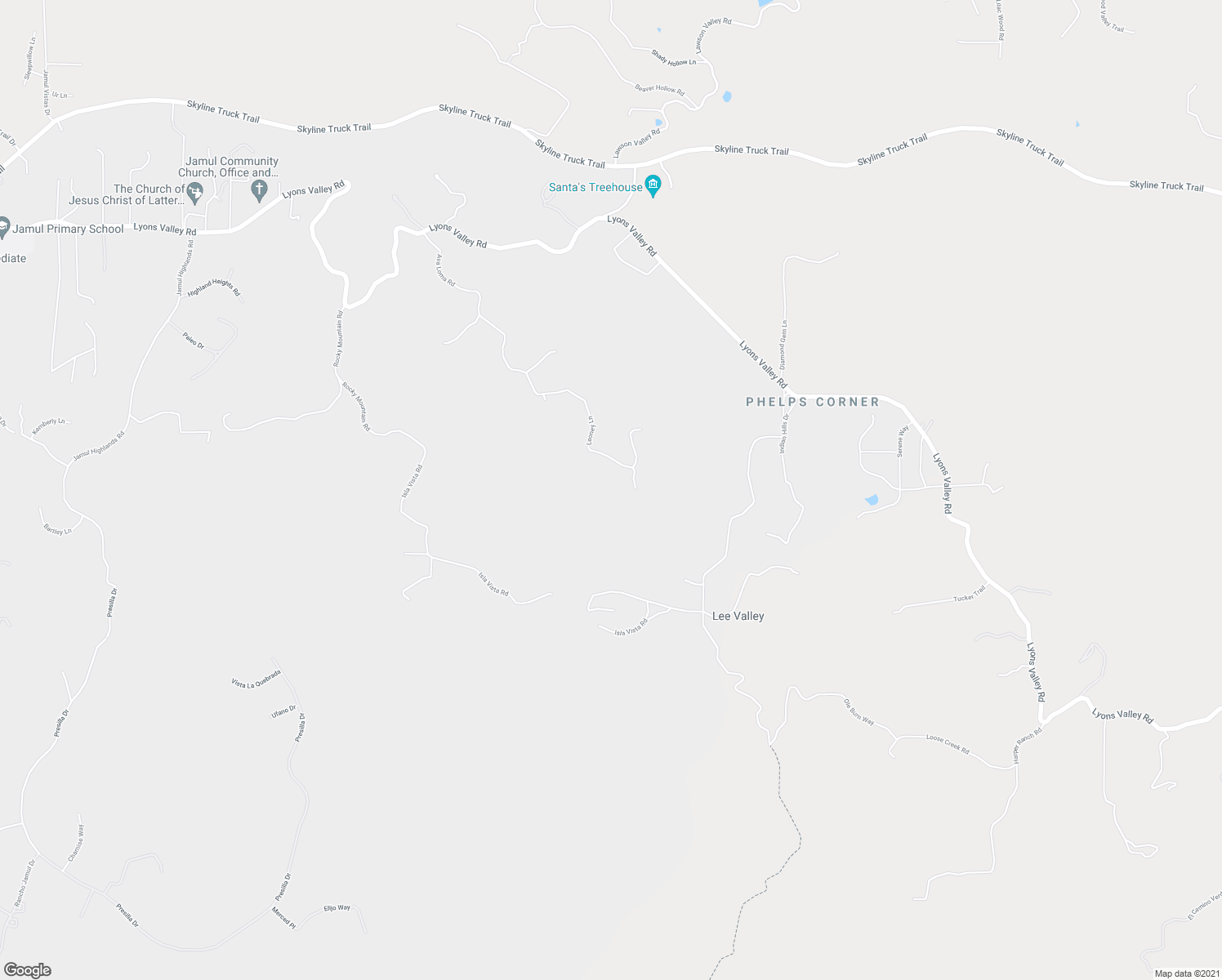 map of restaurants, bars, coffee shops, grocery stores, and more near 3104 Leoney Court in Jamul