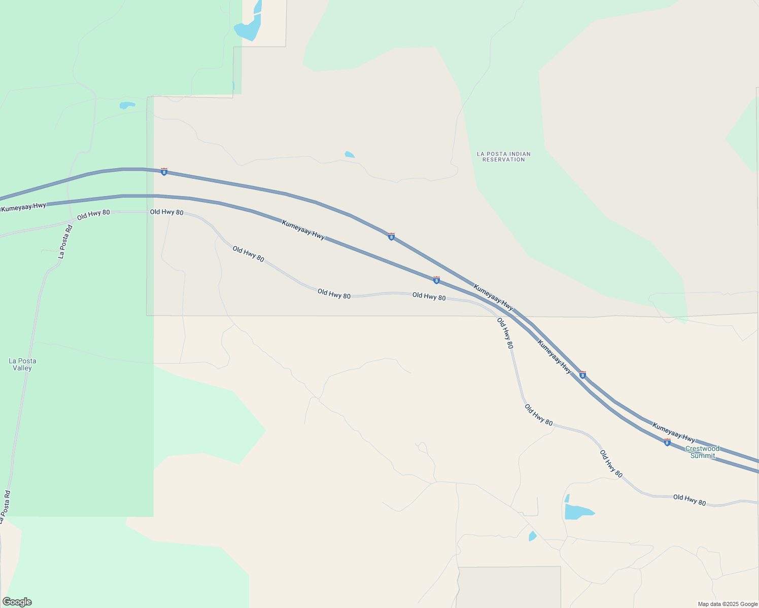 map of restaurants, bars, coffee shops, grocery stores, and more near 34711 Old Highway 80 in Pine Valley