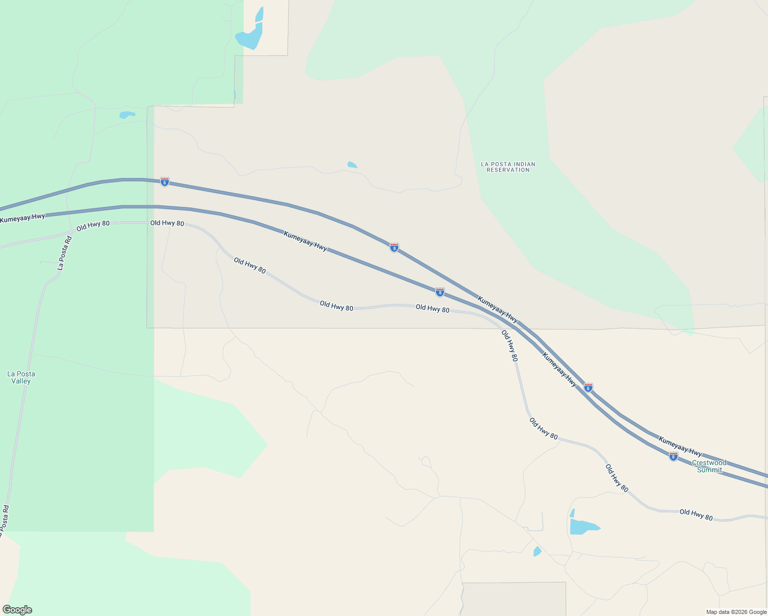 map of restaurants, bars, coffee shops, grocery stores, and more near 34679 Old Highway 80 in Pine Valley