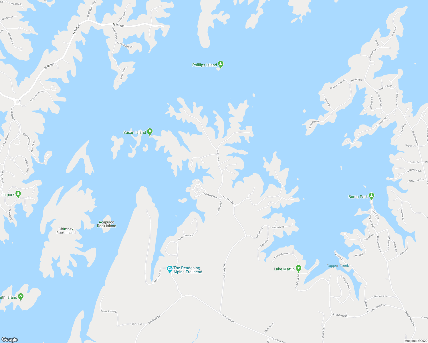 map of restaurants, bars, coffee shops, grocery stores, and more near 95 Old Tree Road in Dadeville