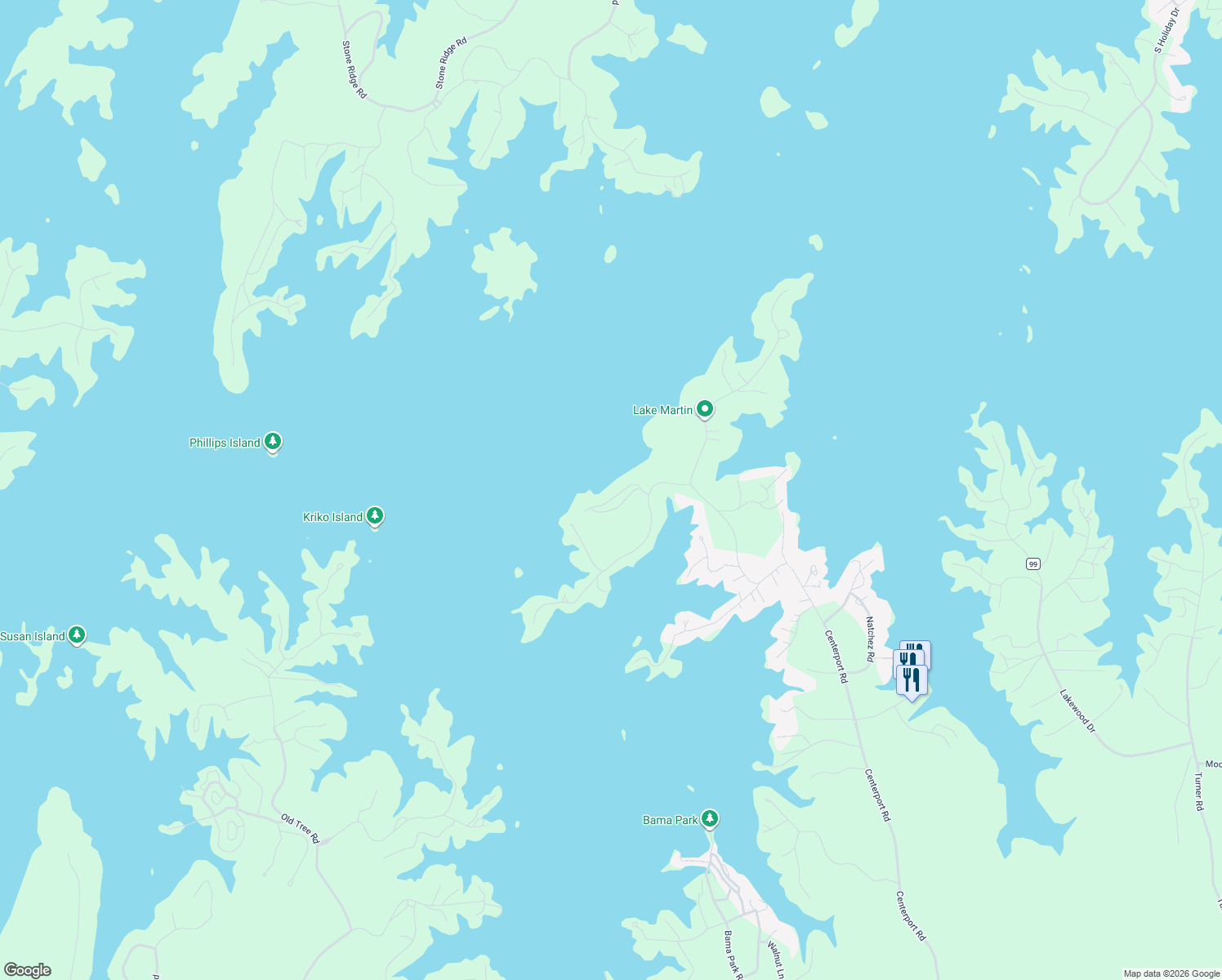 map of restaurants, bars, coffee shops, grocery stores, and more near 41-229 Crowne Pointe Road in Dadeville