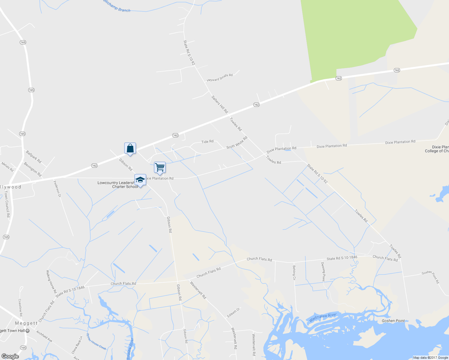 map of restaurants, bars, coffee shops, grocery stores, and more near 5795 Dixie Plantation Road in Hollywood