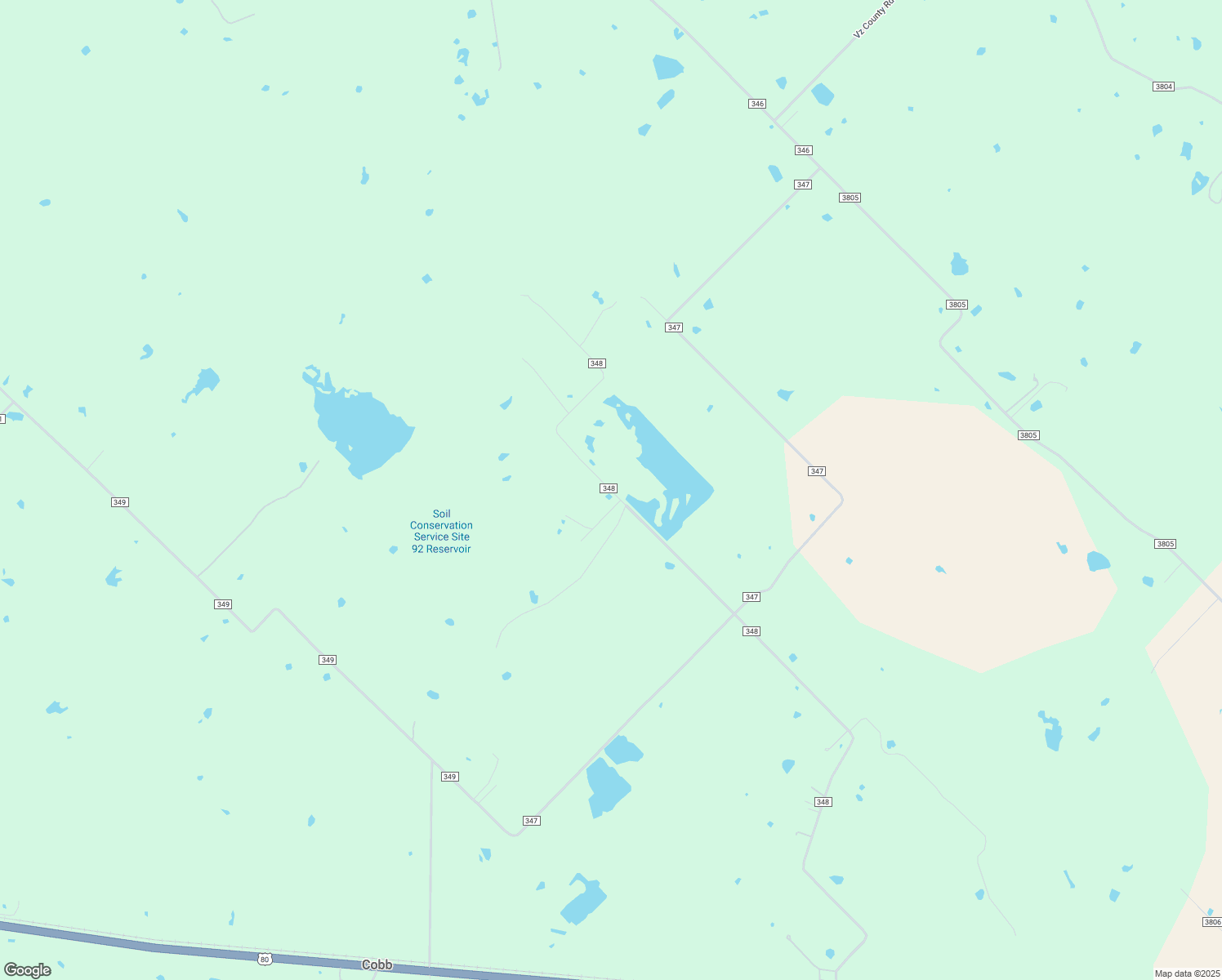 map of restaurants, bars, coffee shops, grocery stores, and more near 12351 County Road 348 in Terrell