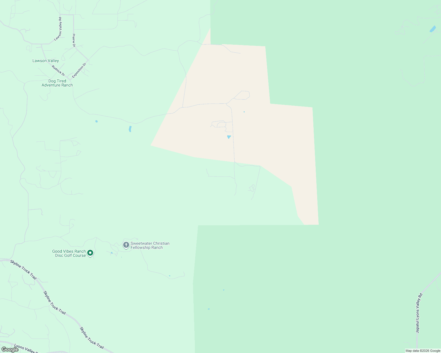 map of restaurants, bars, coffee shops, grocery stores, and more near Forest Park Trail in San Diego County