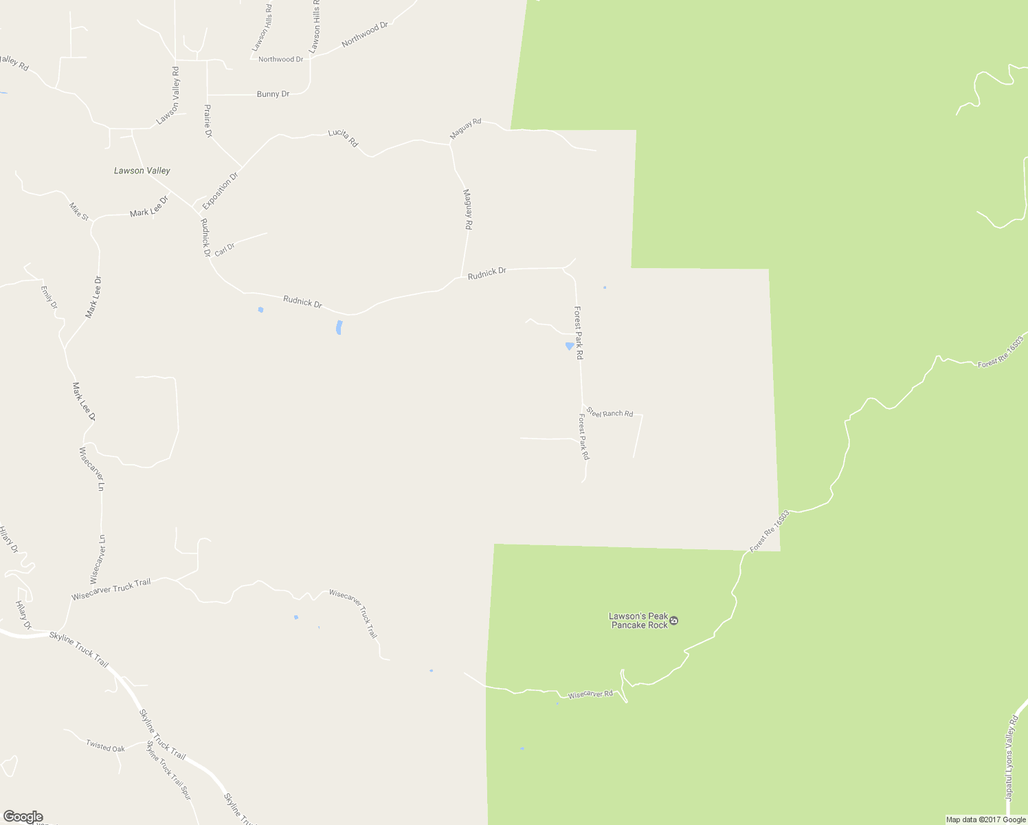 map of restaurants, bars, coffee shops, grocery stores, and more near 2540 Forest Park Road in Jamul