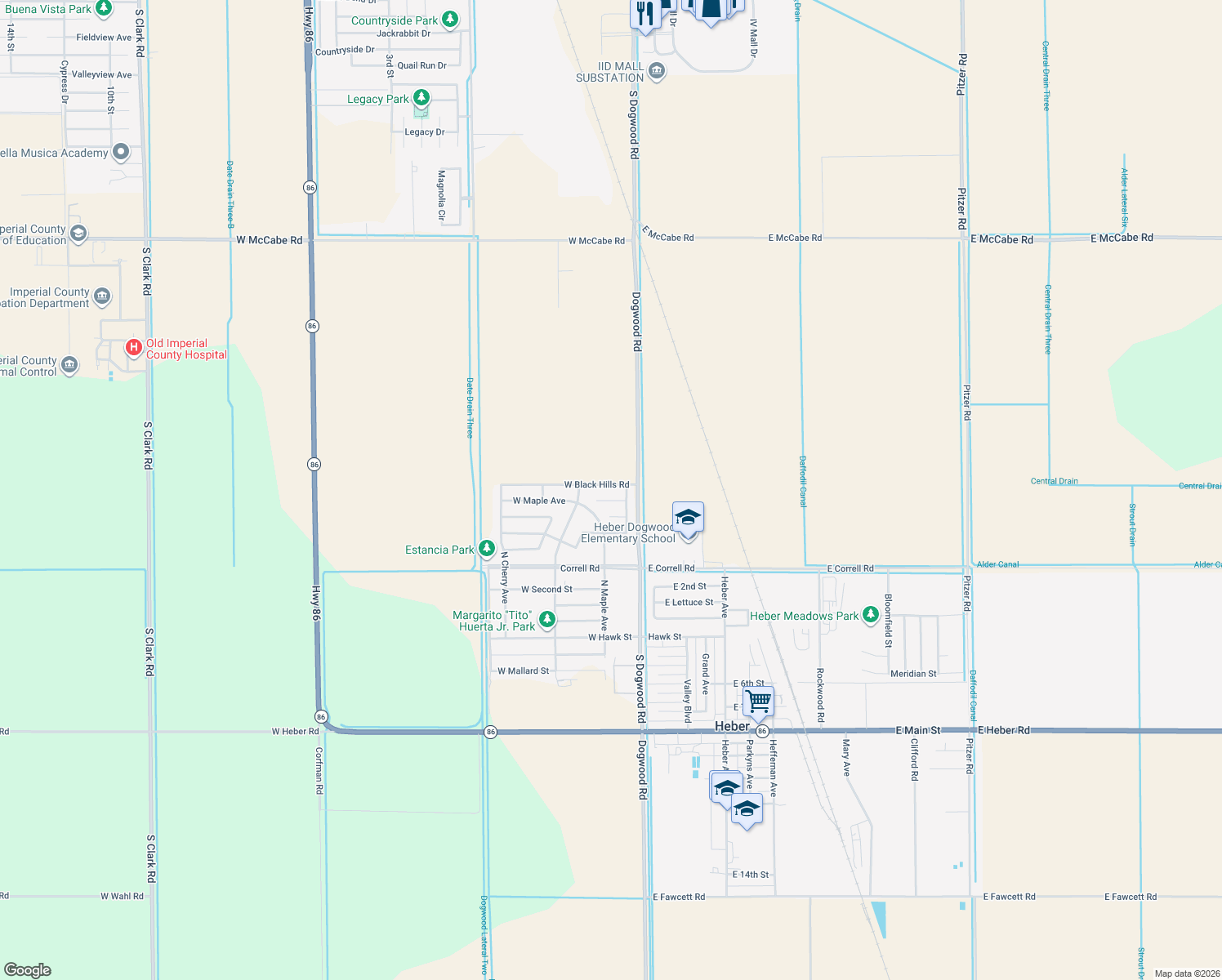 map of restaurants, bars, coffee shops, grocery stores, and more near 19 Black Hills Road in Heber