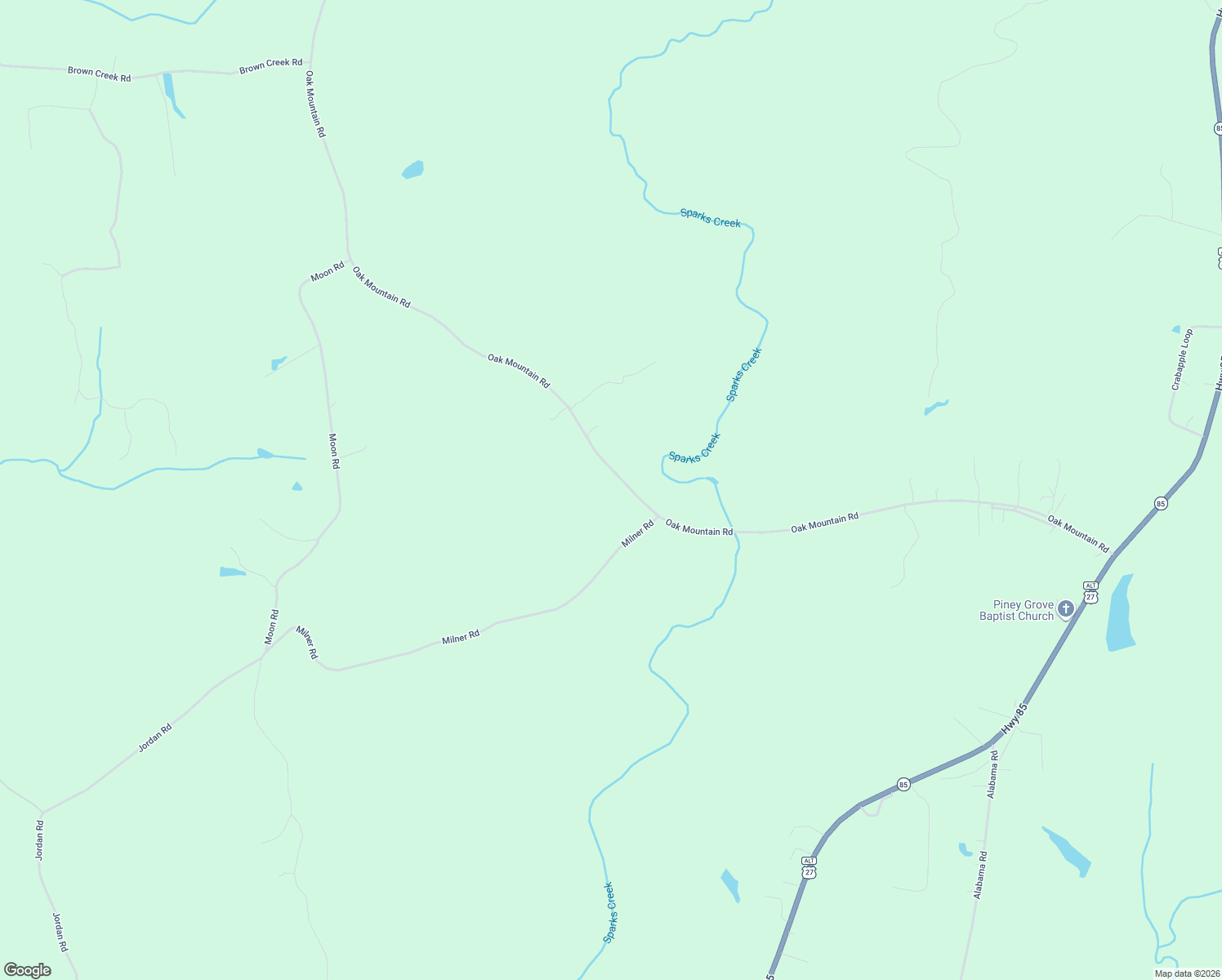 map of restaurants, bars, coffee shops, grocery stores, and more near 1575 Oak Mountain Road in Shiloh