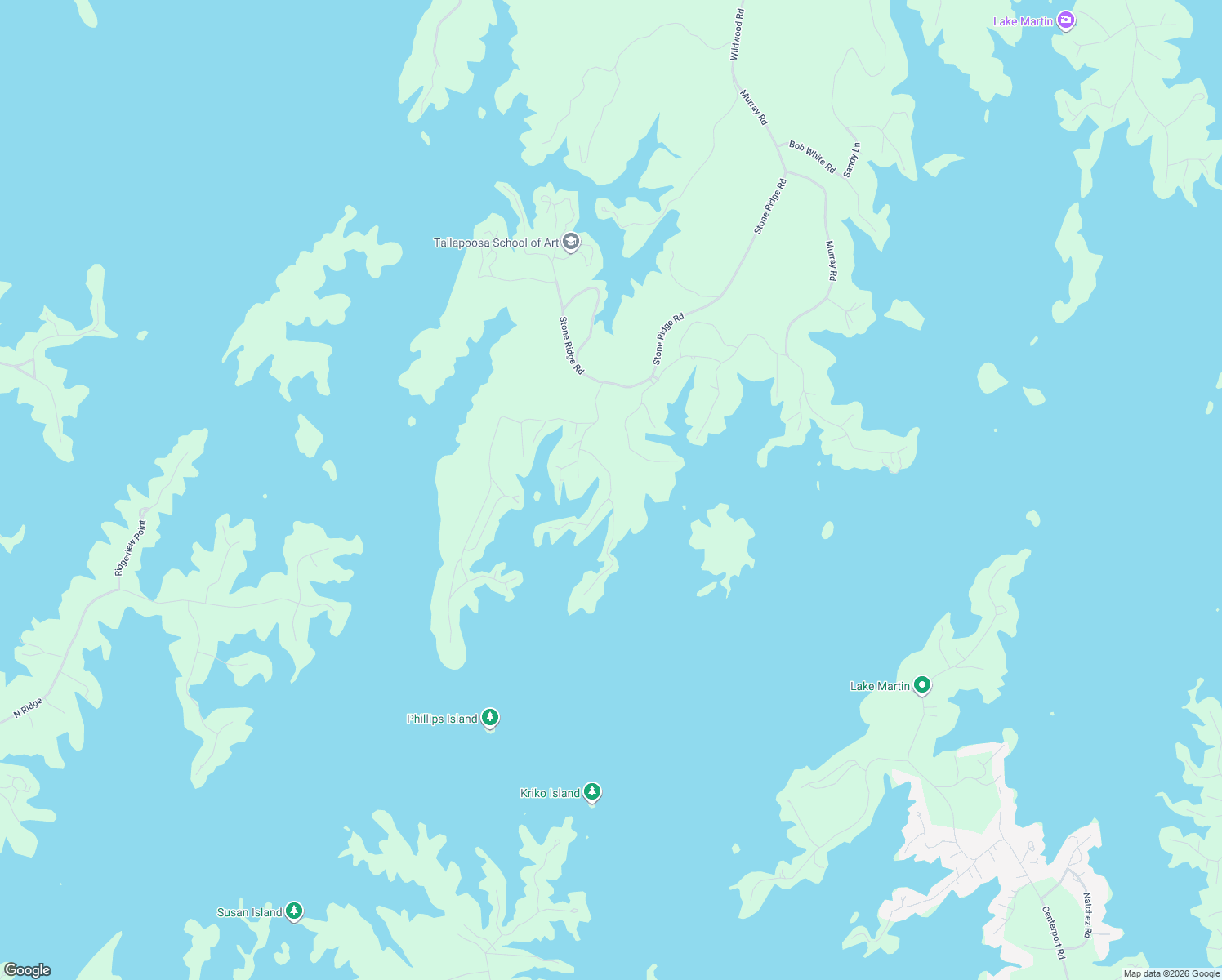 map of restaurants, bars, coffee shops, grocery stores, and more near Morgan Lane in Dadeville