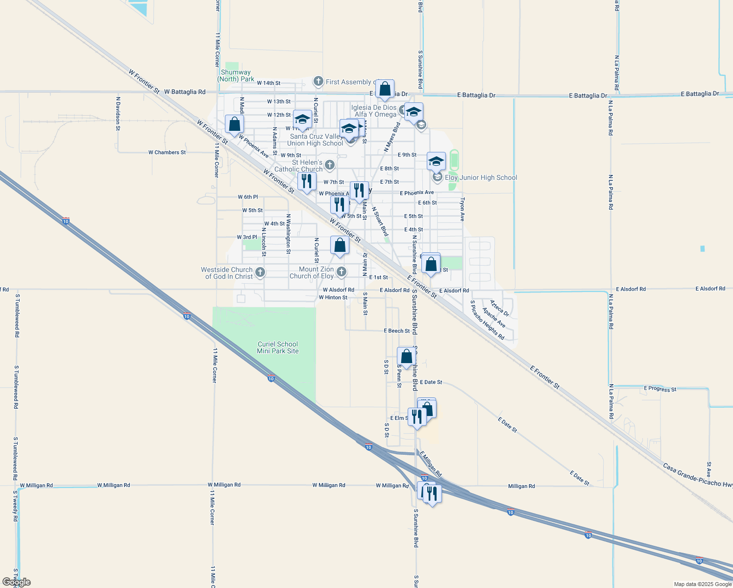 112 South Main Street, Eloy AZ Walk Score