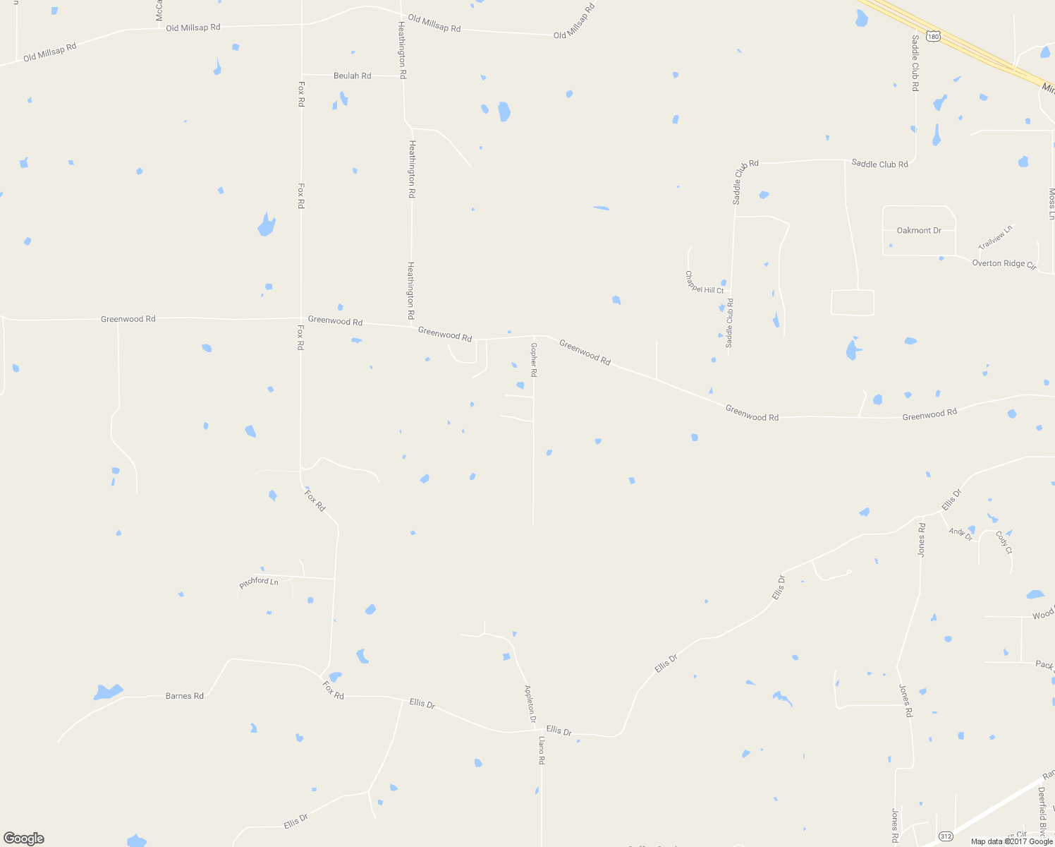 map of restaurants, bars, coffee shops, grocery stores, and more near 310 Gopher Road in Weatherford