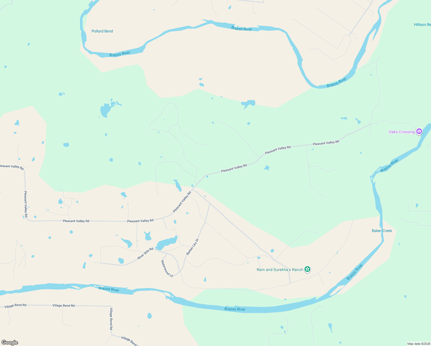 map of restaurants, bars, coffee shops, grocery stores, and more near Pleasant Valley Road in Mineral Wells