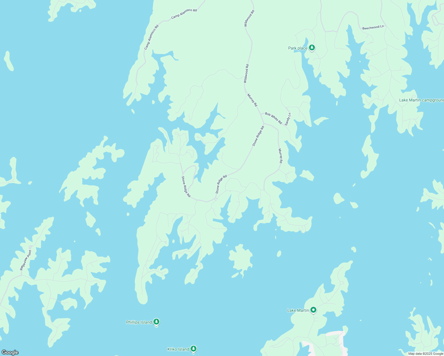 map of restaurants, bars, coffee shops, grocery stores, and more near Stone Ridge Road in Tallapoosa County