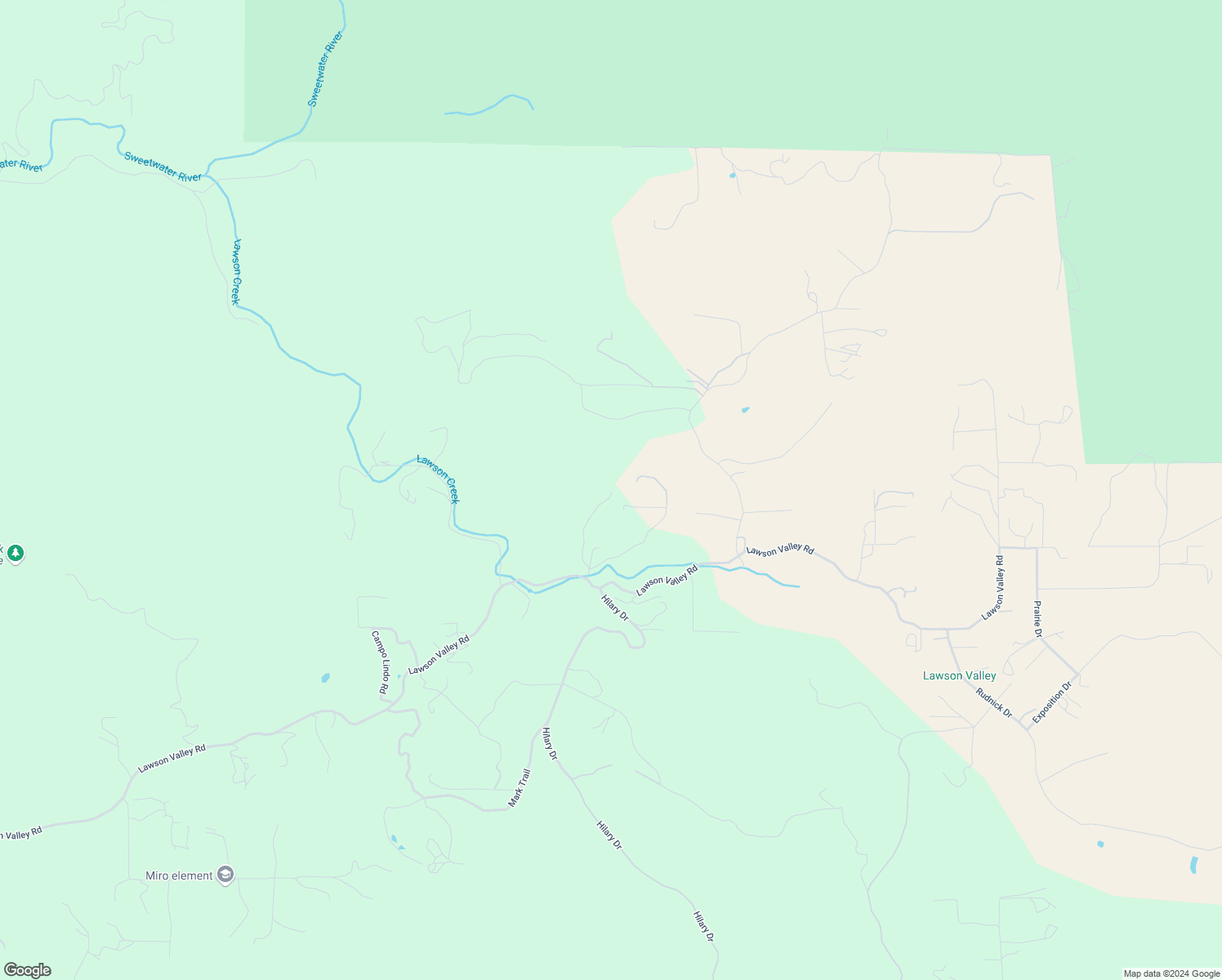 map of restaurants, bars, coffee shops, grocery stores, and more near 17076 Lawson Valley Road in Jamul