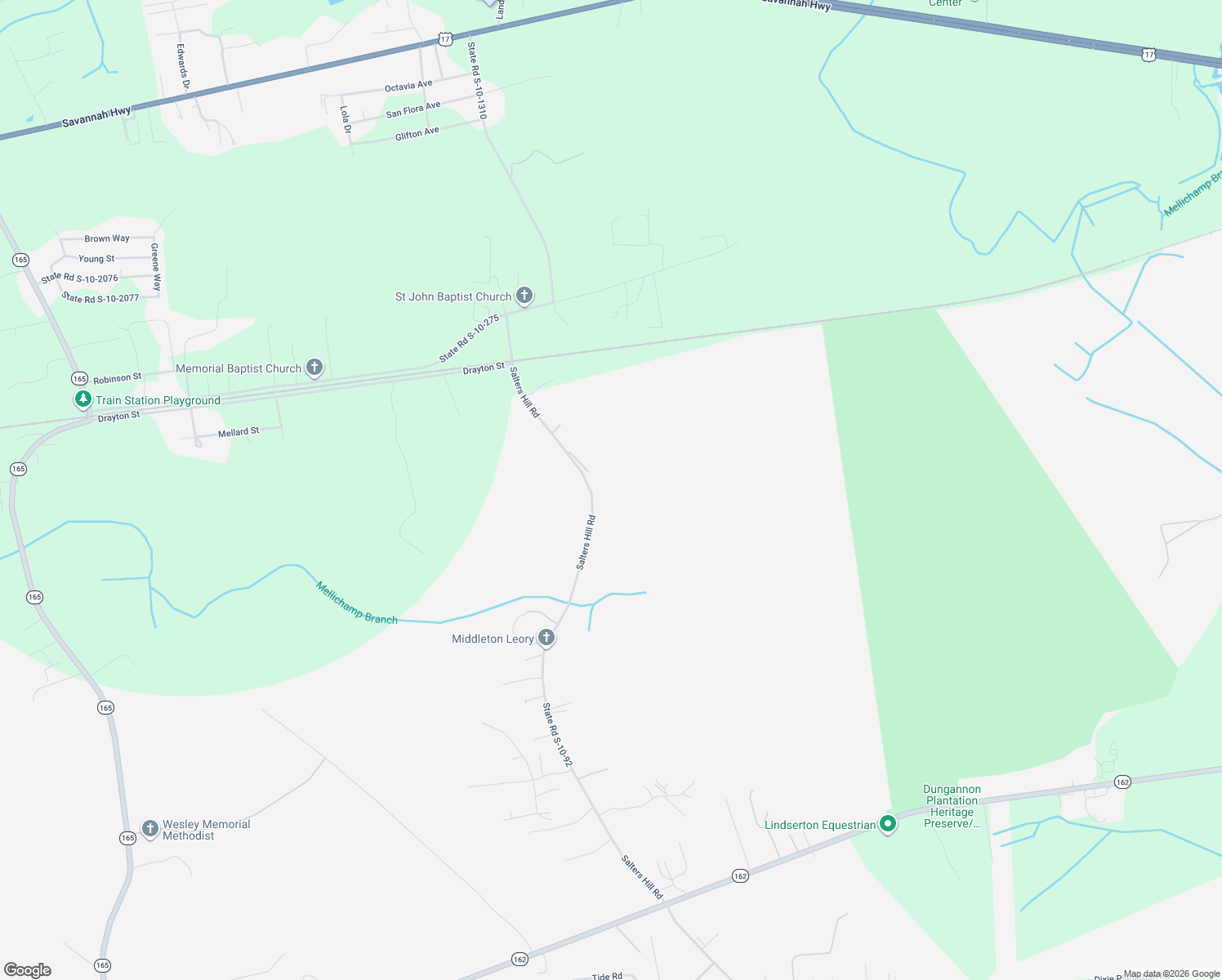 map of restaurants, bars, coffee shops, grocery stores, and more near 5568 Jenks Mongomery Rd in Ravenel