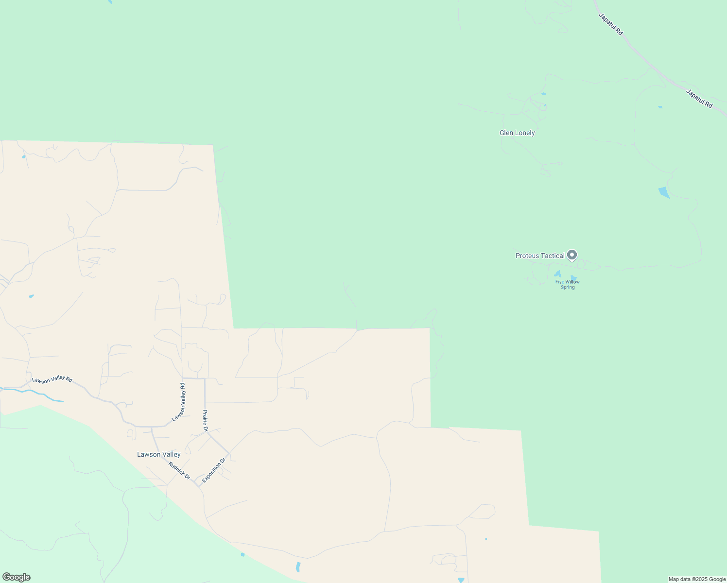 map of restaurants, bars, coffee shops, grocery stores, and more near Bunny Drive in San Diego County