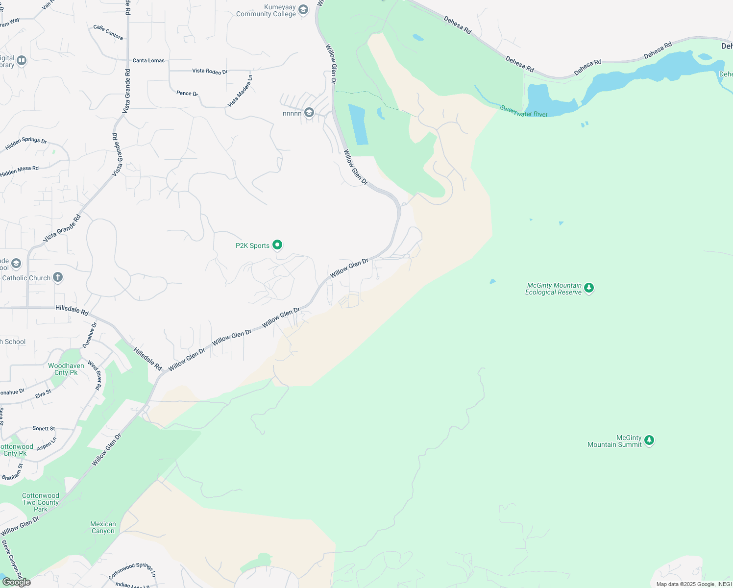 map of restaurants, bars, coffee shops, grocery stores, and more near 4210 Campbell Lane in El Cajon