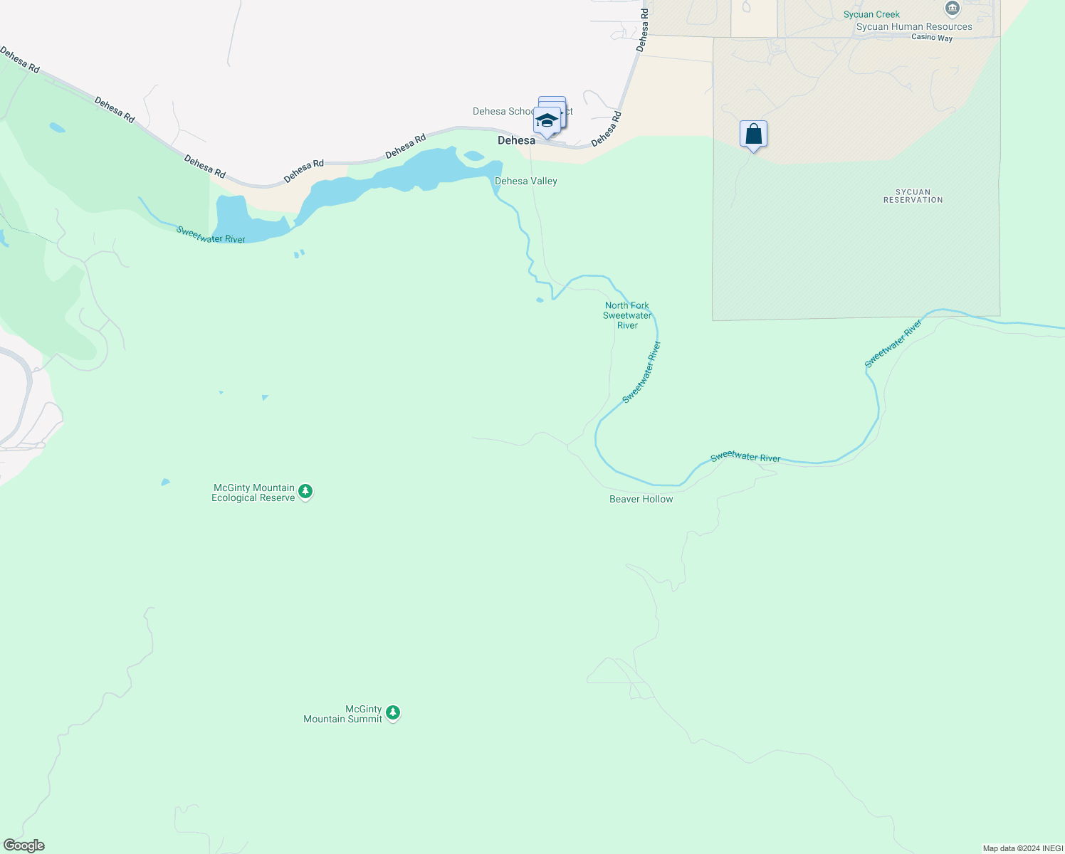 map of restaurants, bars, coffee shops, grocery stores, and more near 4426 Model A Ford Lane in El Cajon