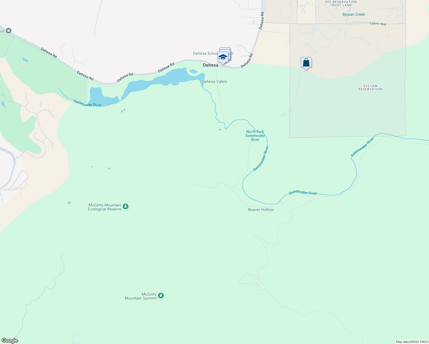 map of restaurants, bars, coffee shops, grocery stores, and more near 4426 Model A Ford Lane in El Cajon