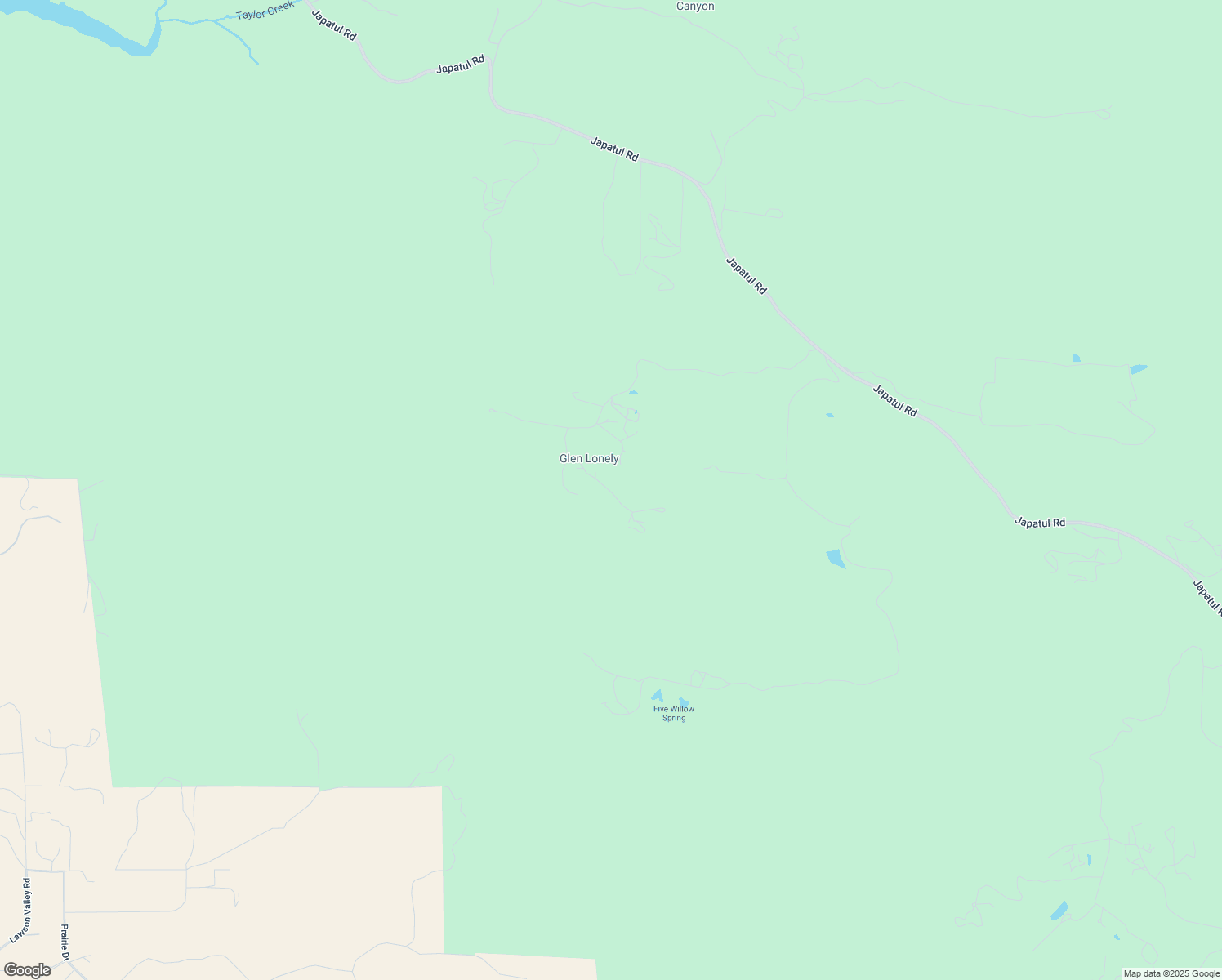 map of restaurants, bars, coffee shops, grocery stores, and more near 4722 Park Lane in Alpine