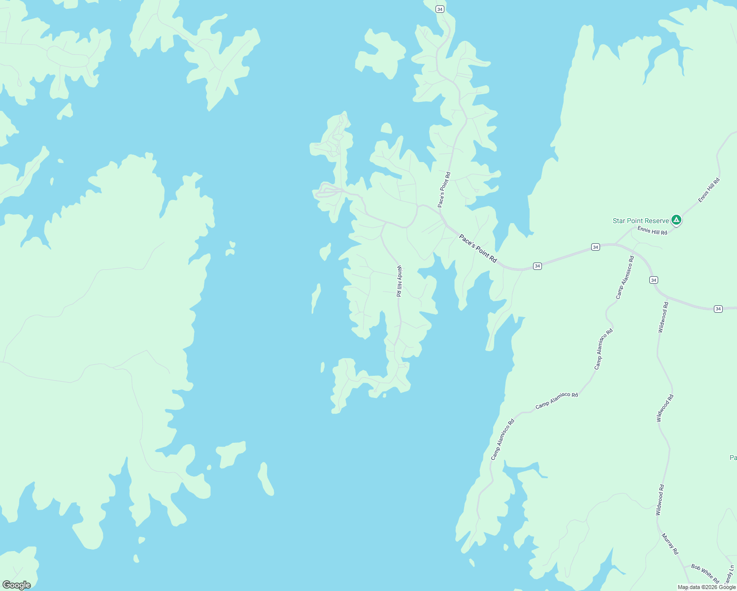 map of restaurants, bars, coffee shops, grocery stores, and more near Woodland Road in Tallapoosa County