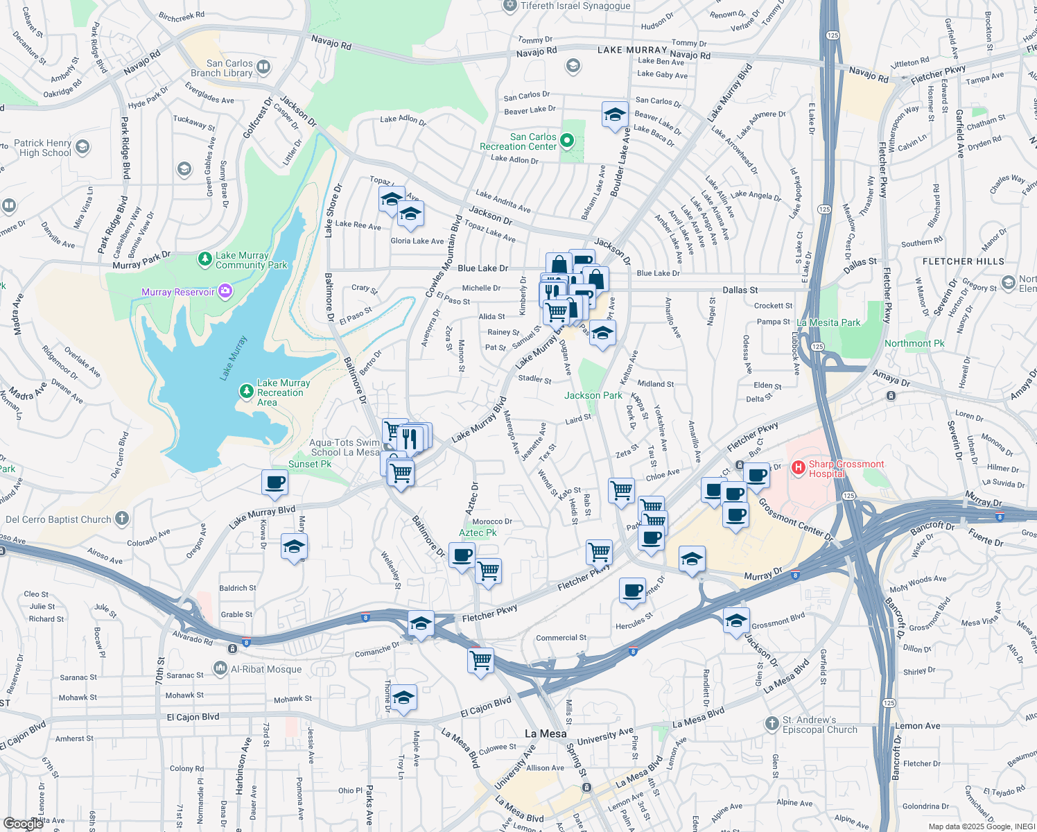 8020 Laird Street, La Mesa CA Walk Score