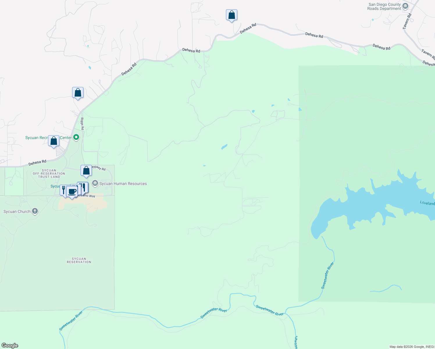 map of restaurants, bars, coffee shops, grocery stores, and more near 15914 Sequan Truck Trail in Alpine