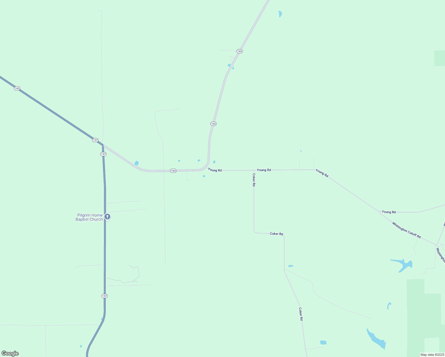 map of restaurants, bars, coffee shops, grocery stores, and more near 130 Young Road in Benton
