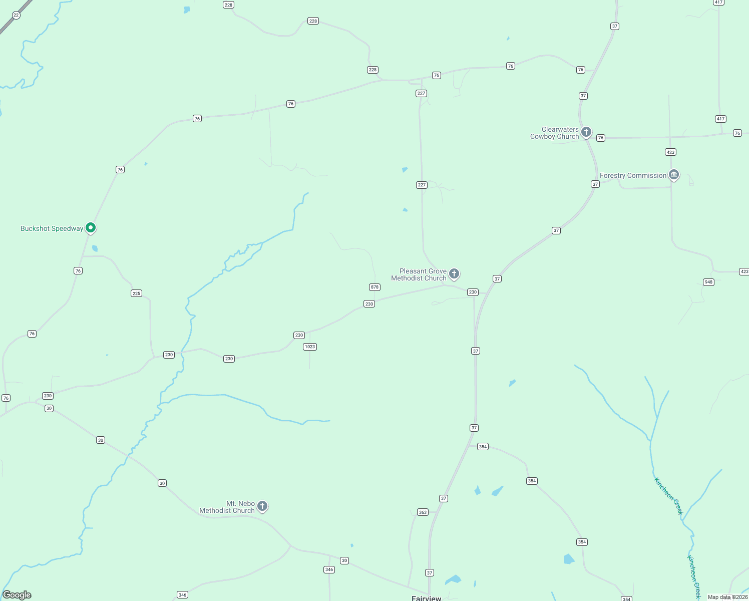 map of restaurants, bars, coffee shops, grocery stores, and more near 2 County Road 878 in Clanton