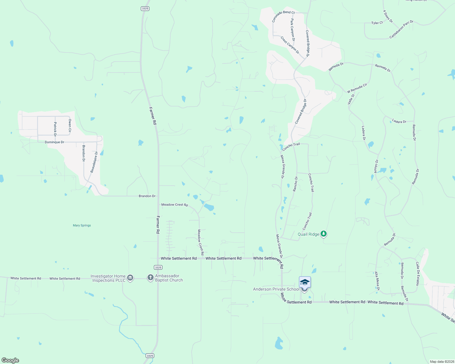 map of restaurants, bars, coffee shops, grocery stores, and more near 13823 Llano Drive in Weatherford
