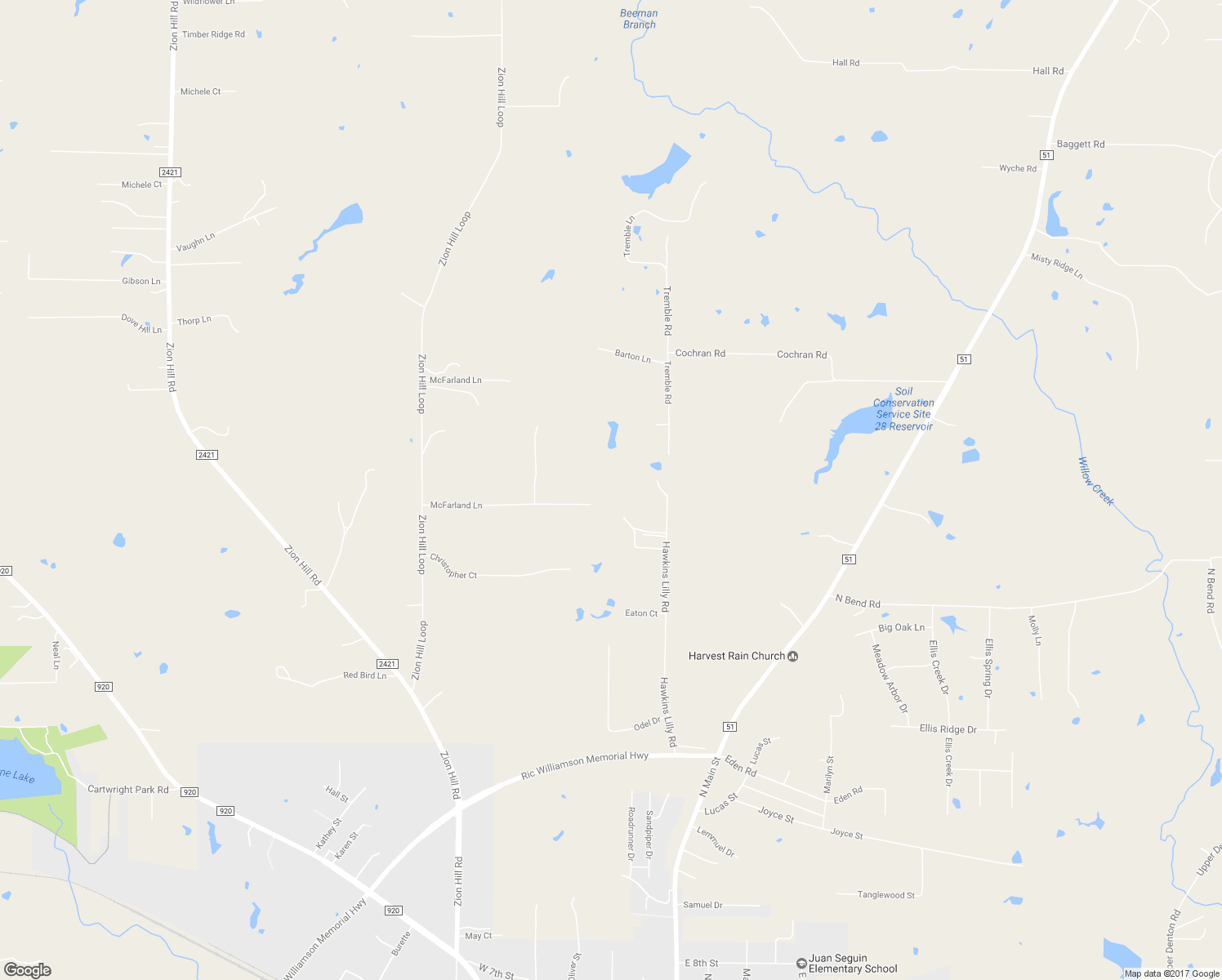 map of restaurants, bars, coffee shops, grocery stores, and more near 621 McFarland Lane in Weatherford
