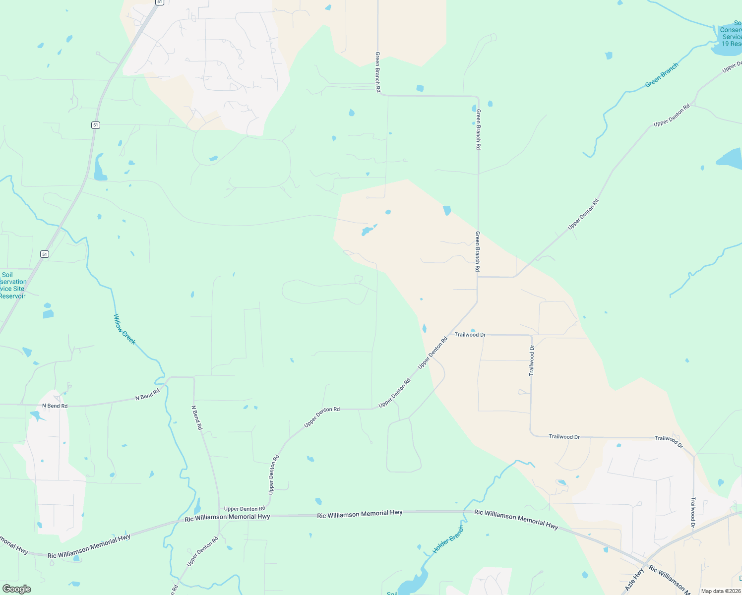 map of restaurants, bars, coffee shops, grocery stores, and more near 268 Hidden Creek Loop in Weatherford
