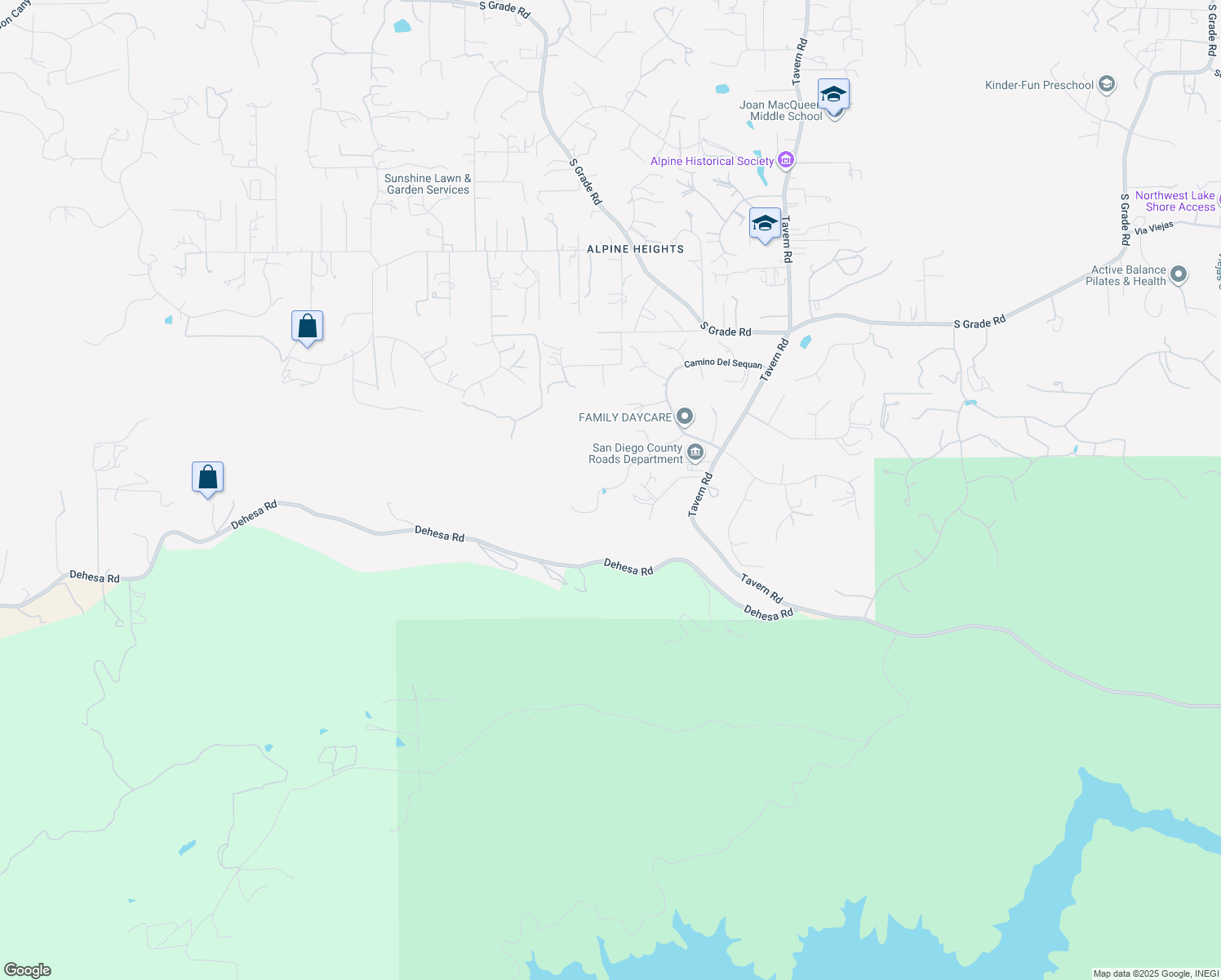map of restaurants, bars, coffee shops, grocery stores, and more near 1373 Real Way Lane in Alpine