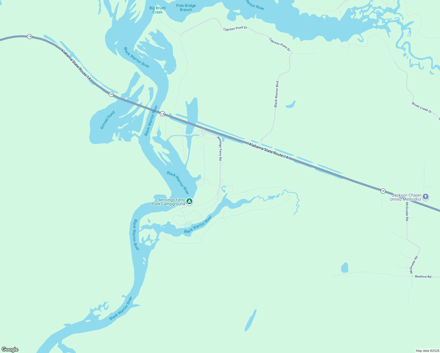 map of restaurants, bars, coffee shops, grocery stores, and more near Jennings Ferry Road in Akron