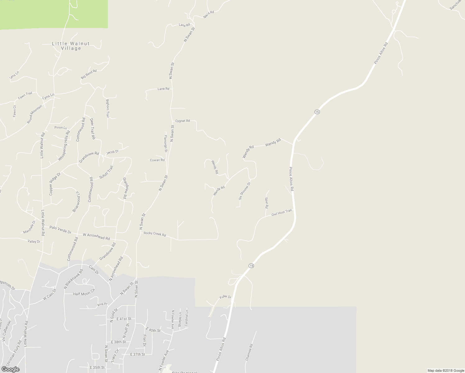 map of restaurants, bars, coffee shops, grocery stores, and more near 105 Wendy Road in Silver City