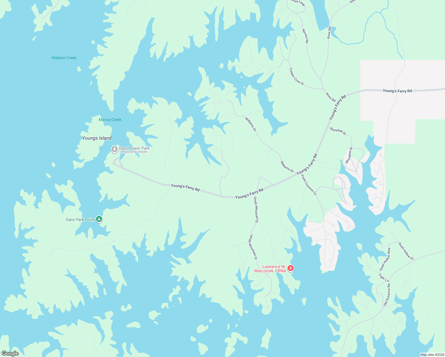 map of restaurants, bars, coffee shops, grocery stores, and more near 304-408 Driftwood Drive in Jacksons' Gap