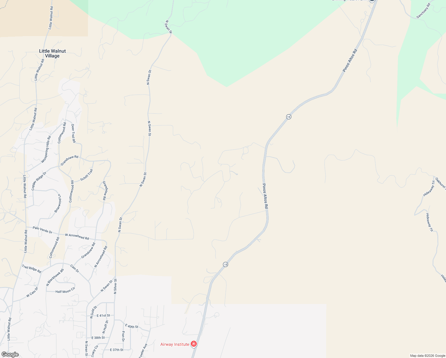 map of restaurants, bars, coffee shops, grocery stores, and more near Wendy Road in Silver City