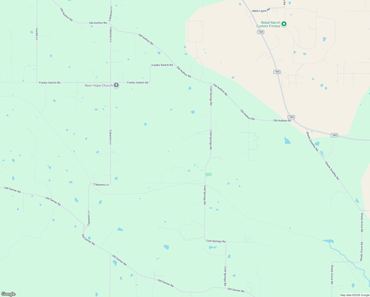 map of restaurants, bars, coffee shops, grocery stores, and more near 2201 Cold Springs Rd in Weatherford