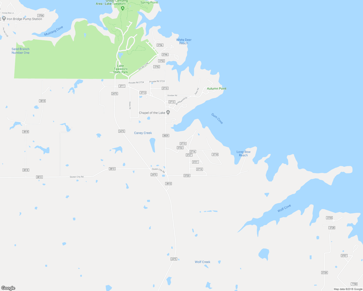 map of restaurants, bars, coffee shops, grocery stores, and more near County Road 3732 in Wills Point