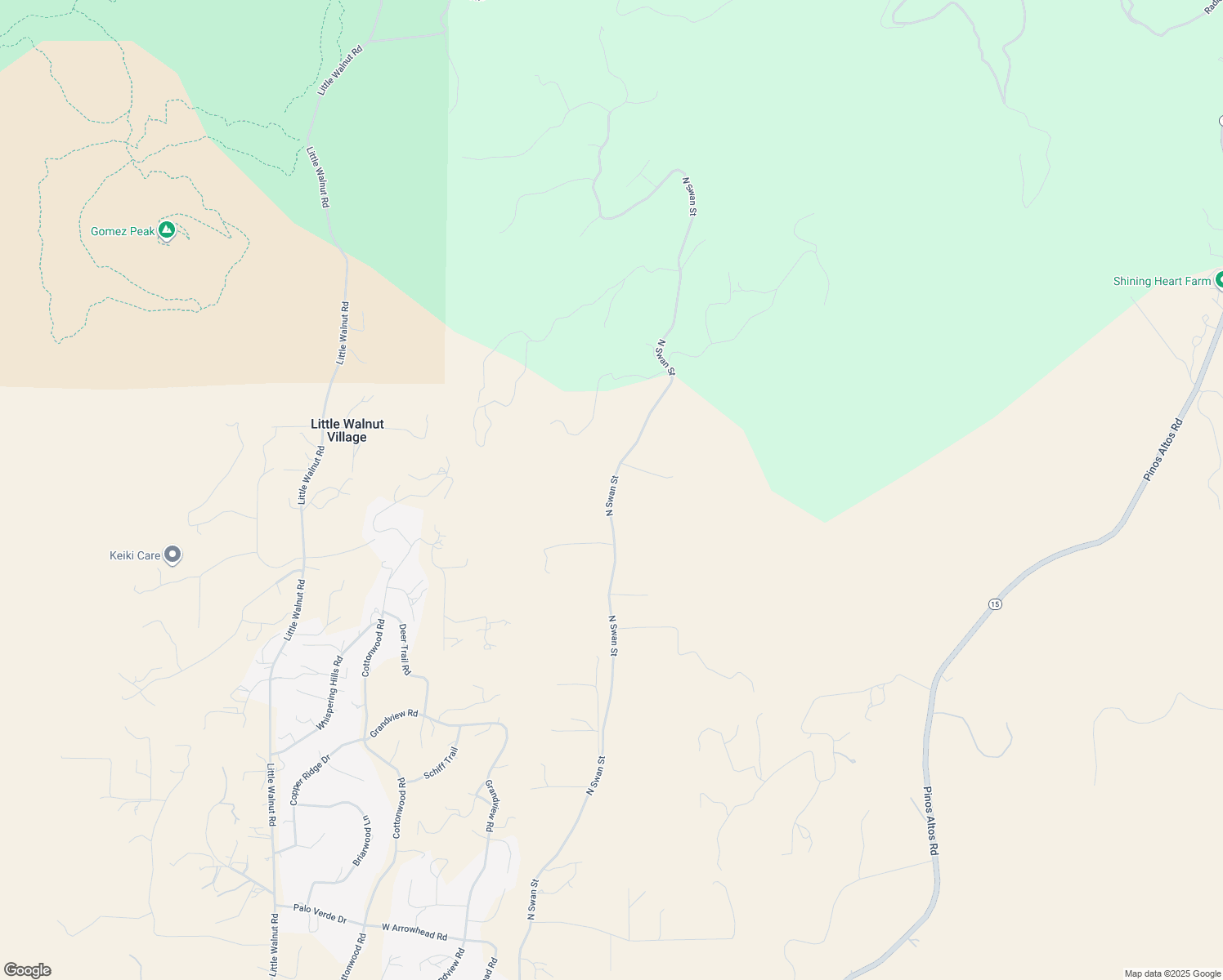 map of restaurants, bars, coffee shops, grocery stores, and more near 4405 North Swan Street in Silver City