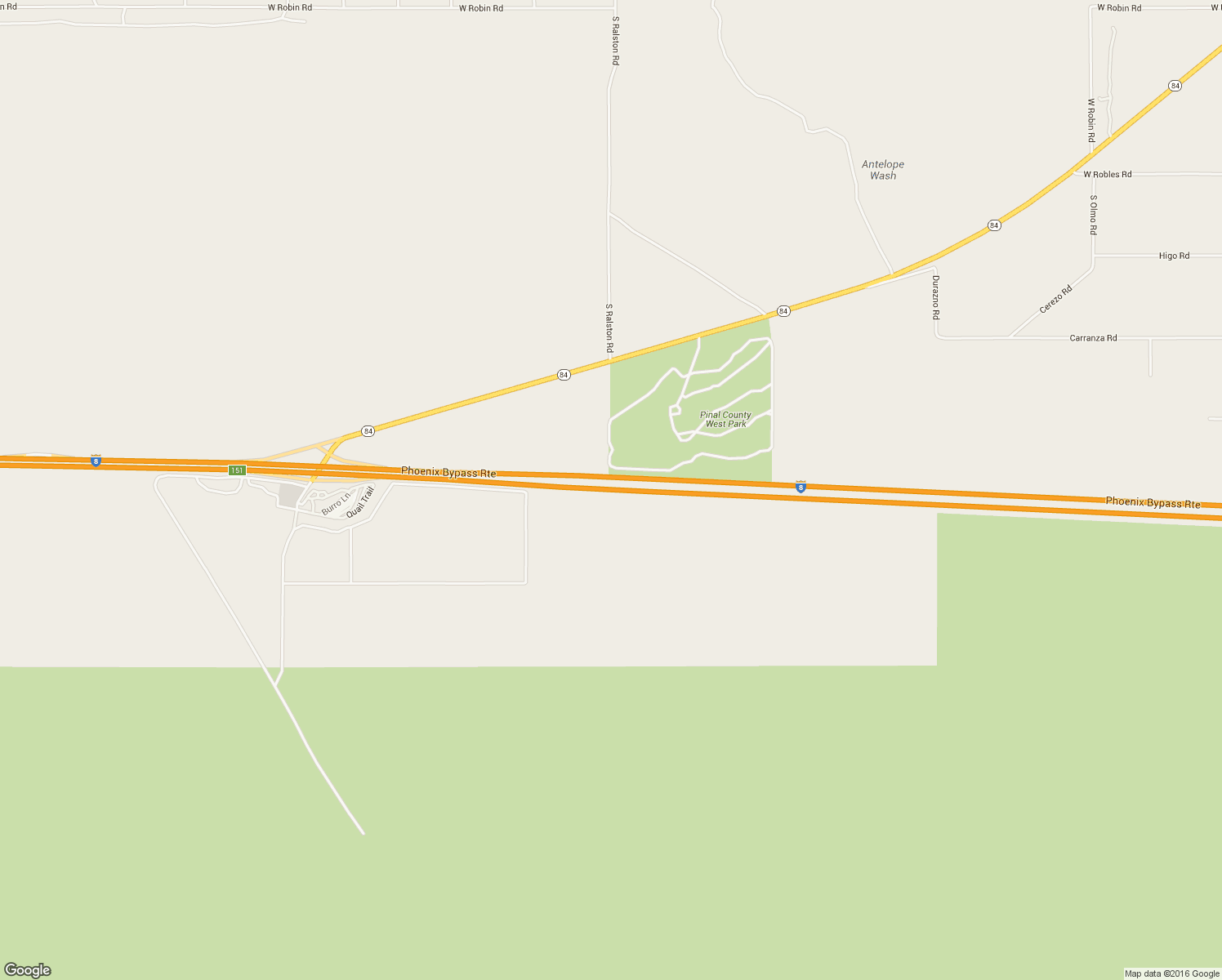 map of restaurants, bars, coffee shops, grocery stores, and more near Phoenix Bypass Route in Maricopa