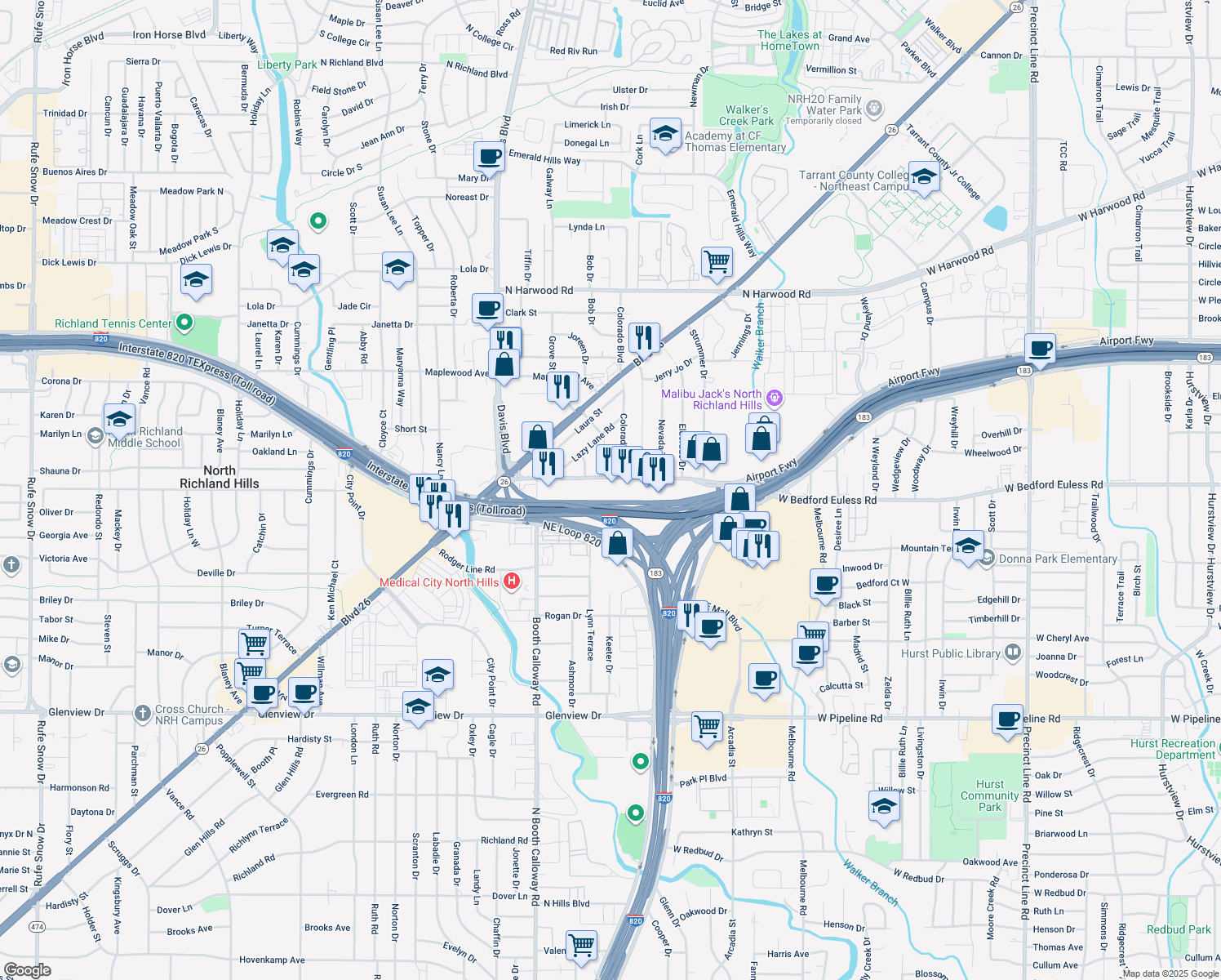 8000 Bedford Euless Road, North Richland Hills TX Walk Score