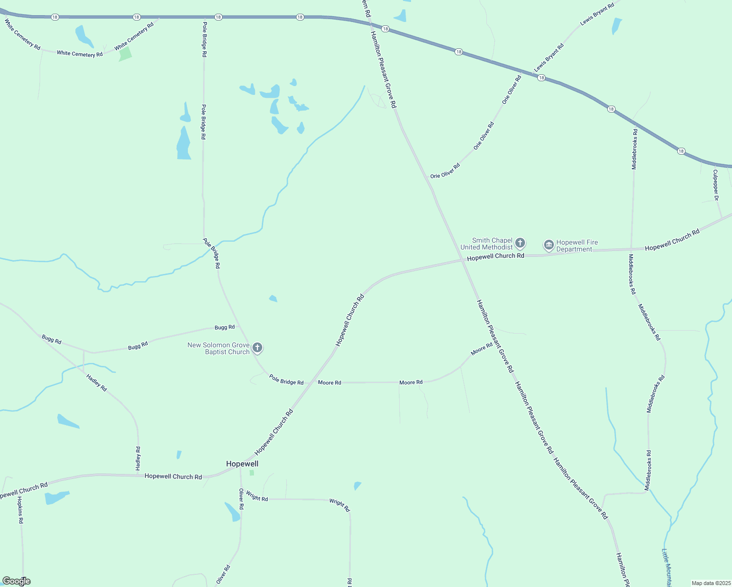 map of restaurants, bars, coffee shops, grocery stores, and more near 4946 Hopewell Church Road in Pine Mountain