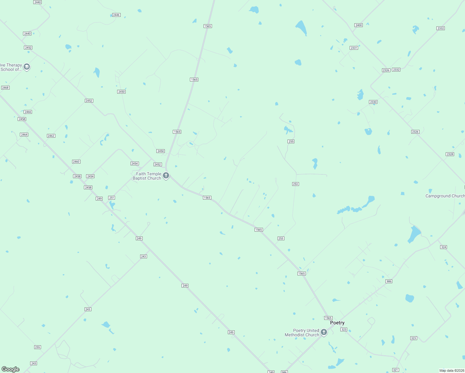 map of restaurants, bars, coffee shops, grocery stores, and more near 6130 Dry Creek Run in Terrell