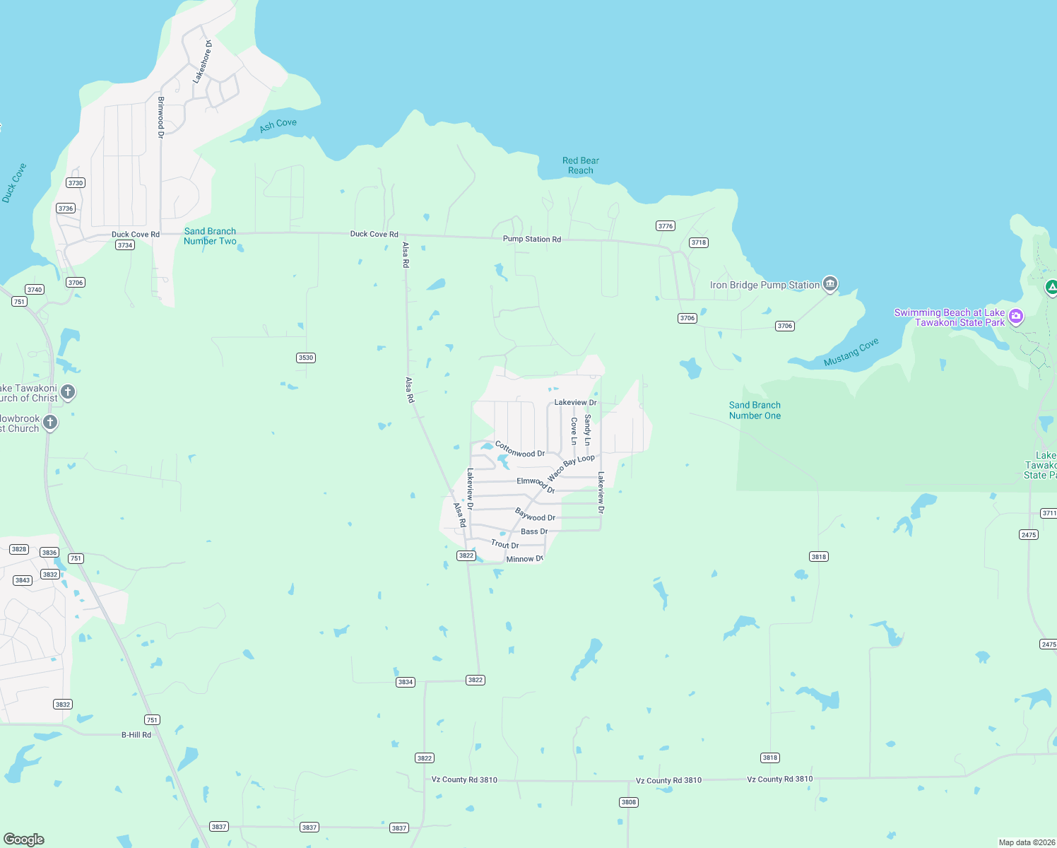 map of restaurants, bars, coffee shops, grocery stores, and more near 10810 Hemlock Drive in Wills Point