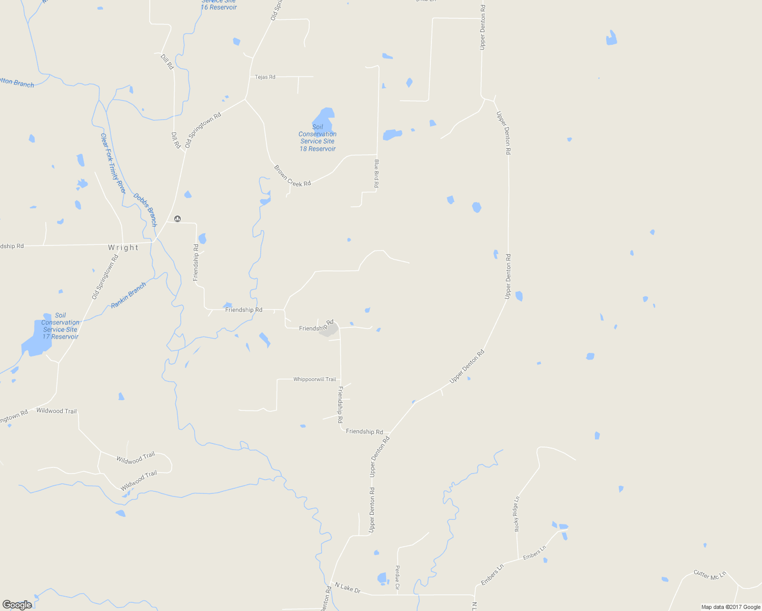 map of restaurants, bars, coffee shops, grocery stores, and more near 1349 Friendship Road in Weatherford