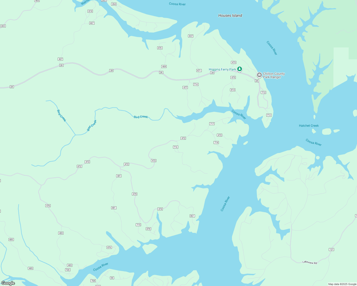 map of restaurants, bars, coffee shops, grocery stores, and more near 3396 County Road 472 in Clanton