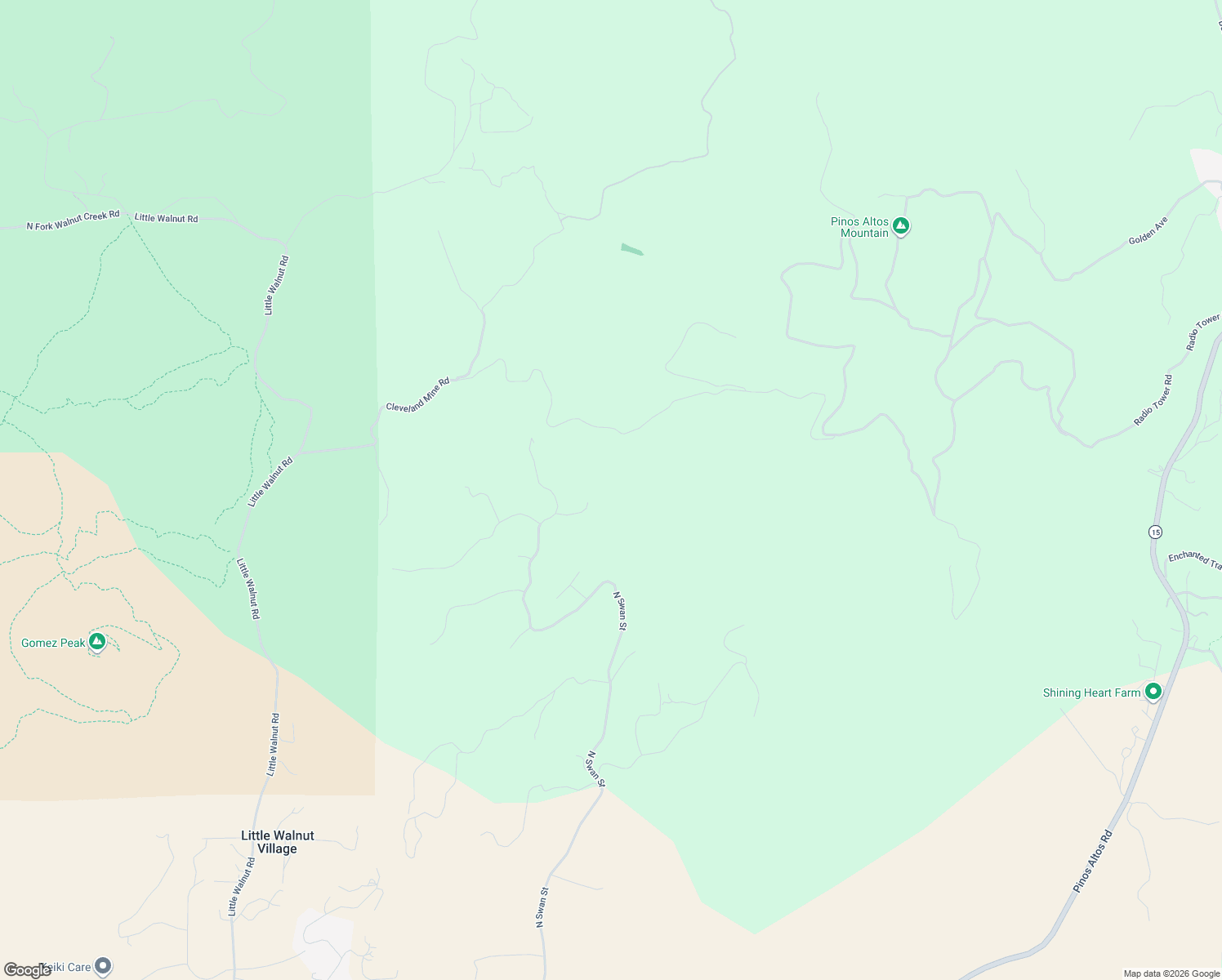 map of restaurants, bars, coffee shops, grocery stores, and more near Chimboraza Point in Silver City