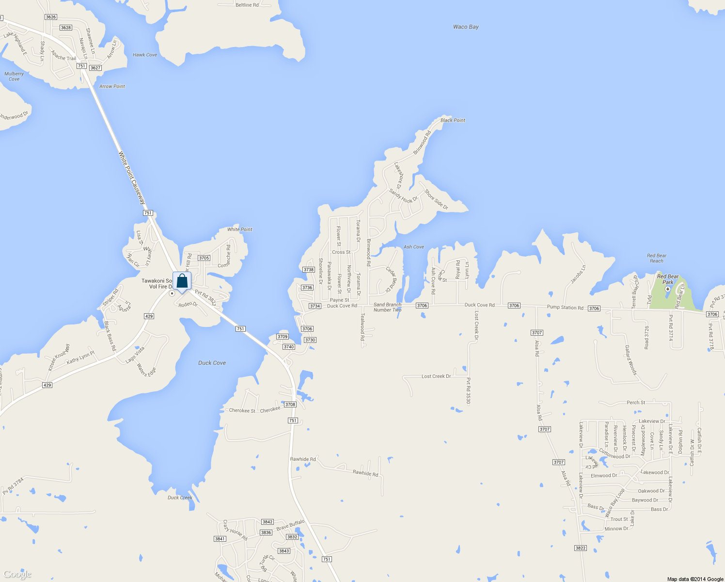 map of restaurants, bars, coffee shops, grocery stores, and more near 10181 Torama Dr in Wills Point