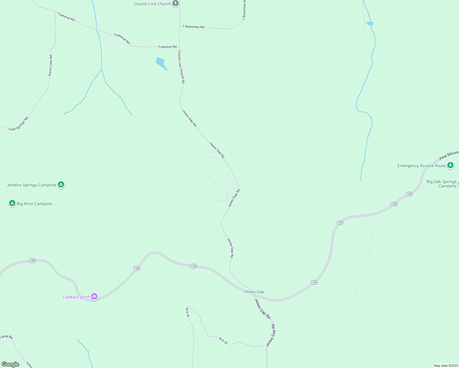 map of restaurants, bars, coffee shops, grocery stores, and more near 86 Royal Lodge Circle in Pine Mountain